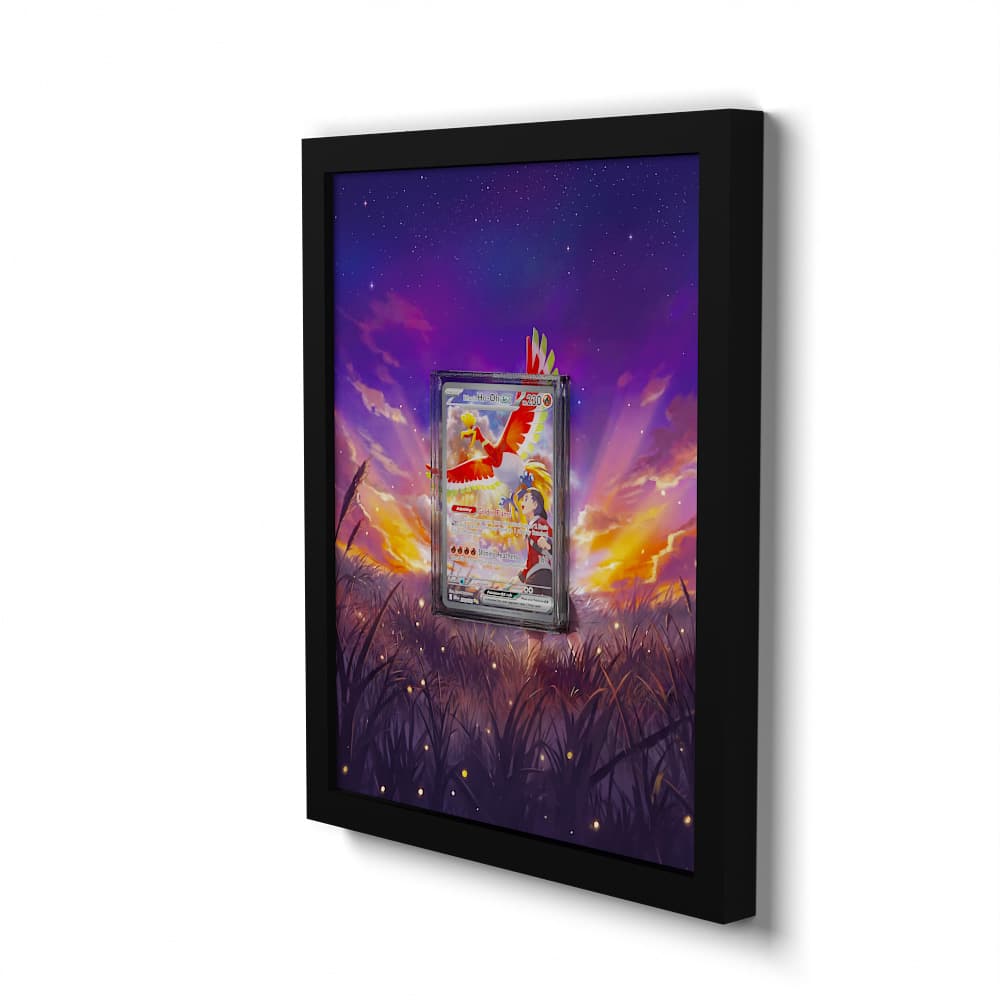 230 Ethan's Ho-Oh EX - Extended Artwork Framed Pokemon Card Display