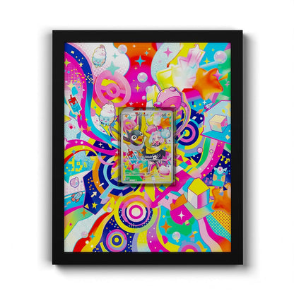 231 Iono's Wattrel - Extended Artwork Framed Pokemon Card Display