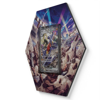 232/182 Cynthia's Garchomp ex - Extended Artwork Pokemon Card Display