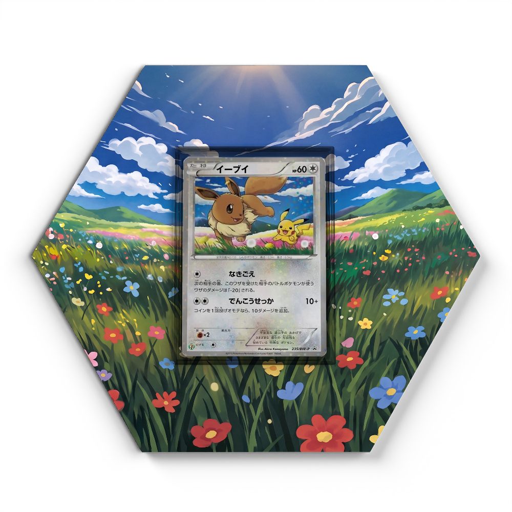 235/BW-P Eevee - Extended Artwork Pokemon Card Display