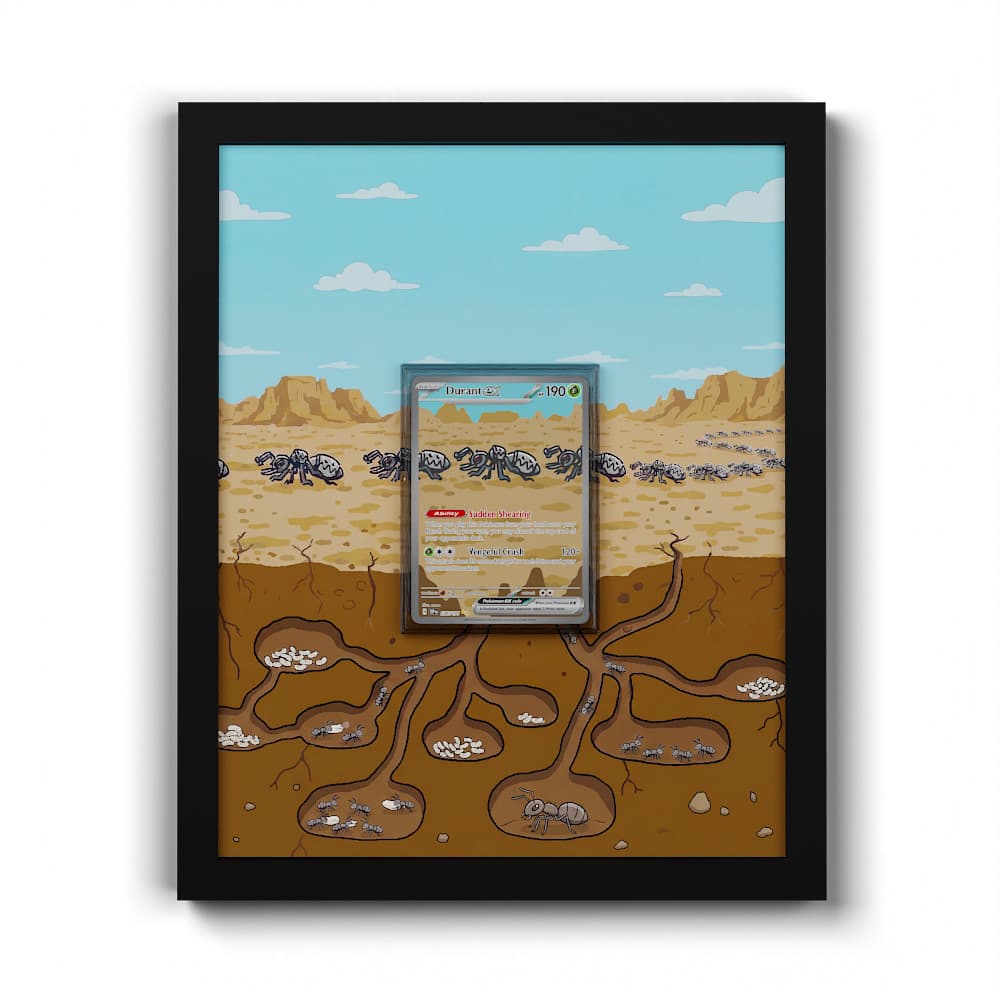 236 Durant EX - Extended Artwork Framed Pokemon Card Display