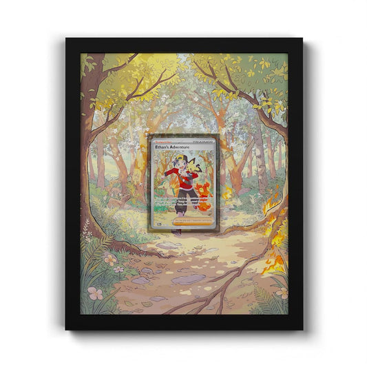 236 Ethan's Adventure - Extended Artwork Framed Pokemon Card Display