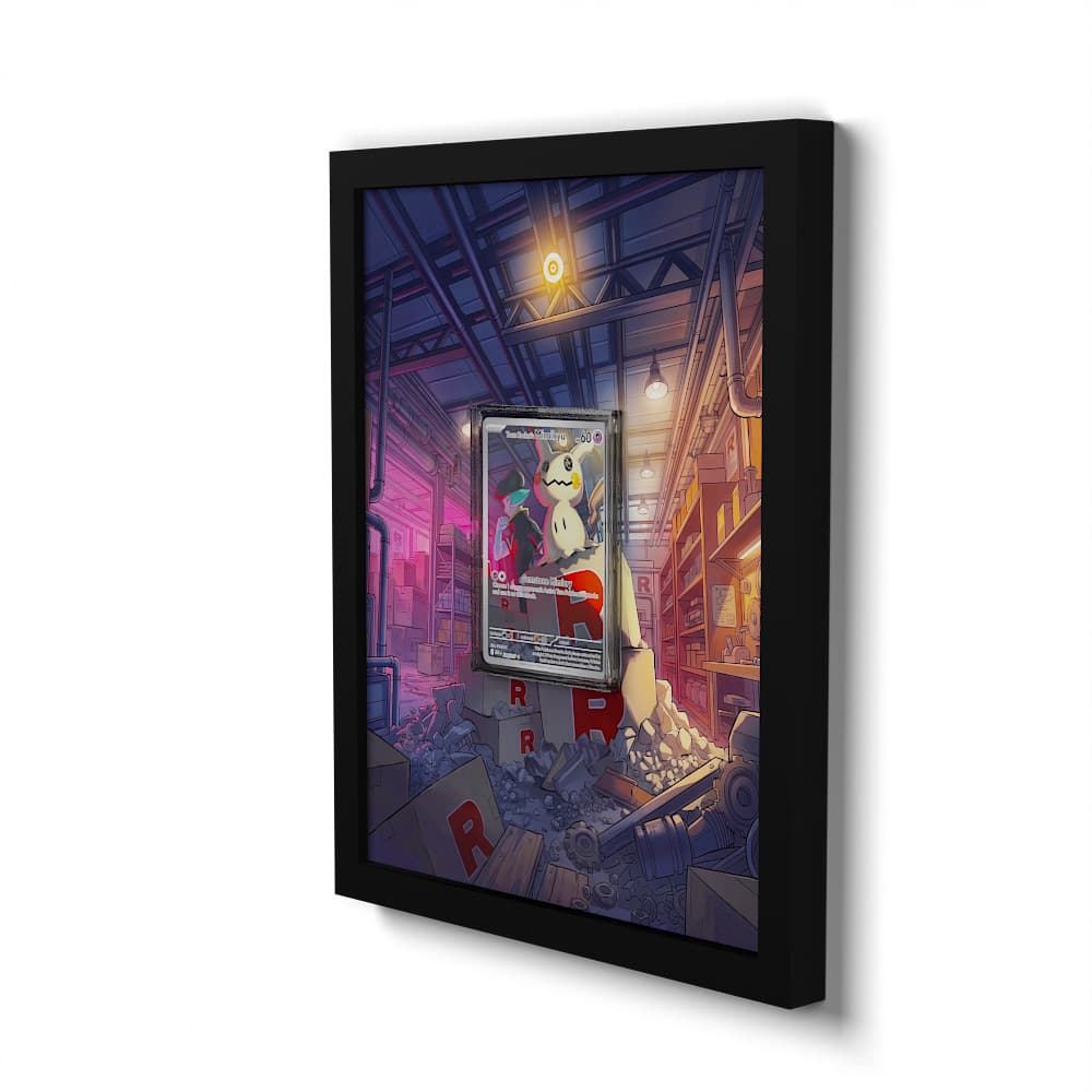 238 Team Rocket's Mimikyu - Extended Artwork Framed Pokemon Card Display