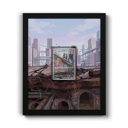 239 Team Rocket's Dugtrio - Extended Artwork Framed Pokemon Card Display