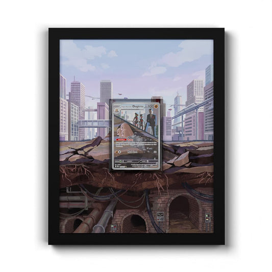 239 Team Rocket's Dugtrio - Extended Artwork Framed Pokemon Card Display