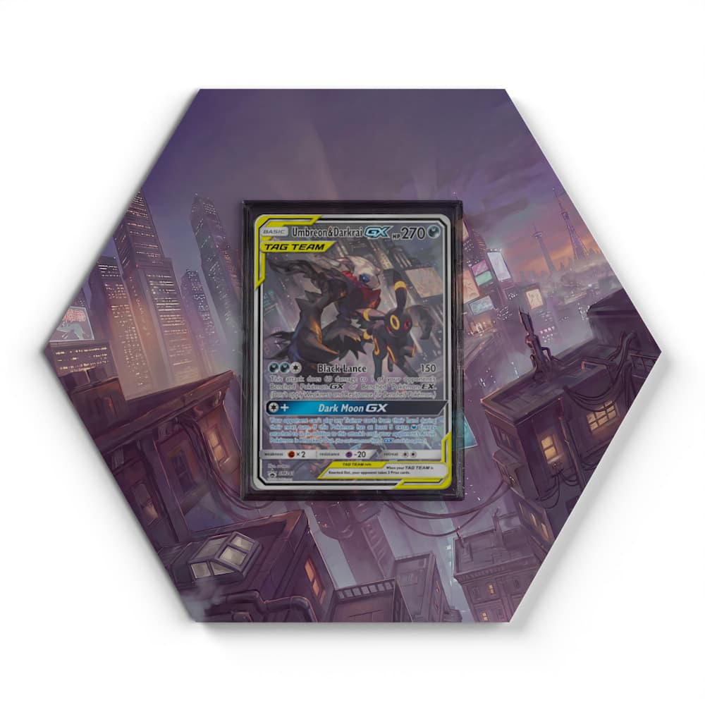 241 Umbreon & Darkrai GX - Extended Artwork Pokemon Card Display