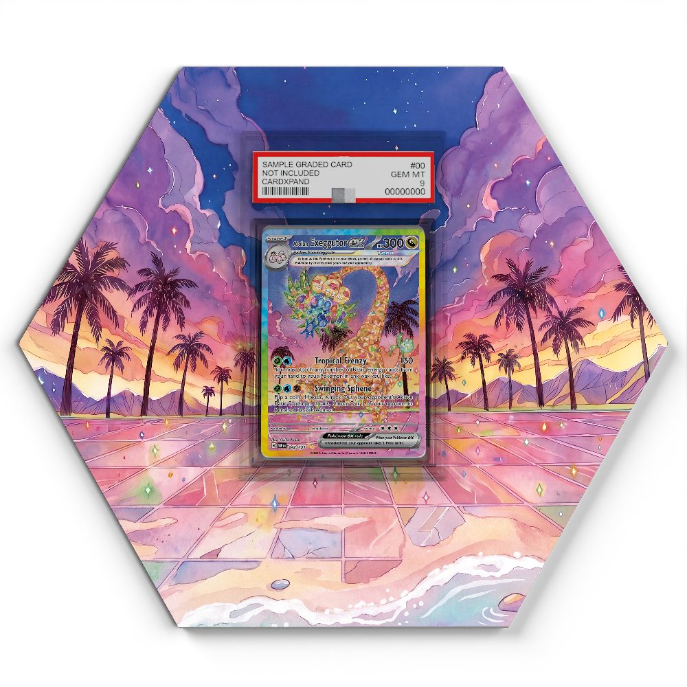 242/191 Alolan Exeggutor ex - Extended Artwork Trading Card Display