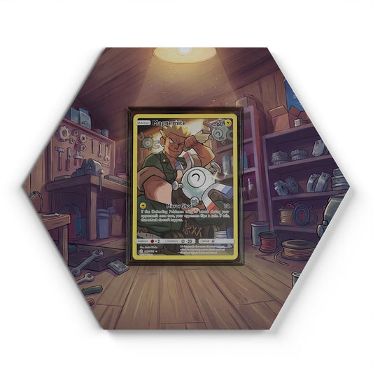 242/236 Magnemite - Extended Artwork Pokemon Card Display