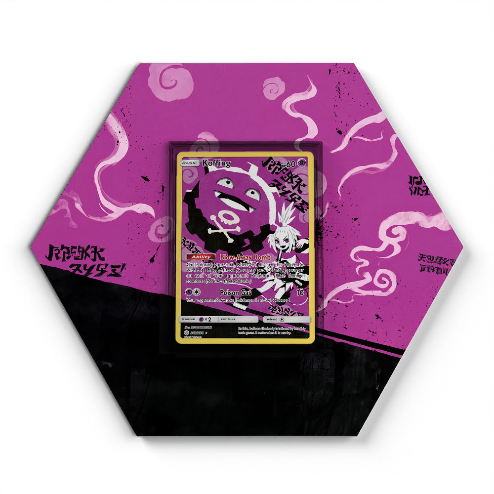 243/236 Koffing - Extended Artwork Pokemon Card Display