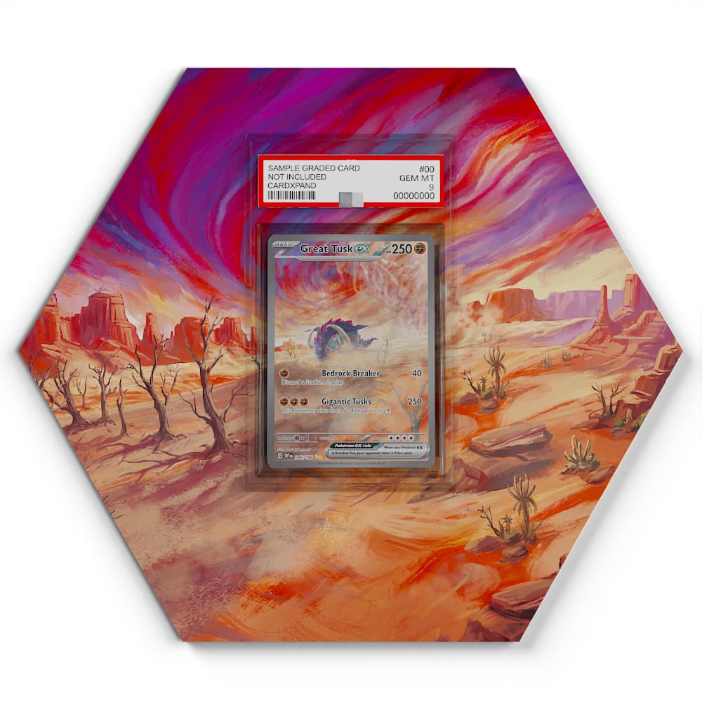 246/198 Great Tusk EX - Extended Artwork Pokemon Card Display