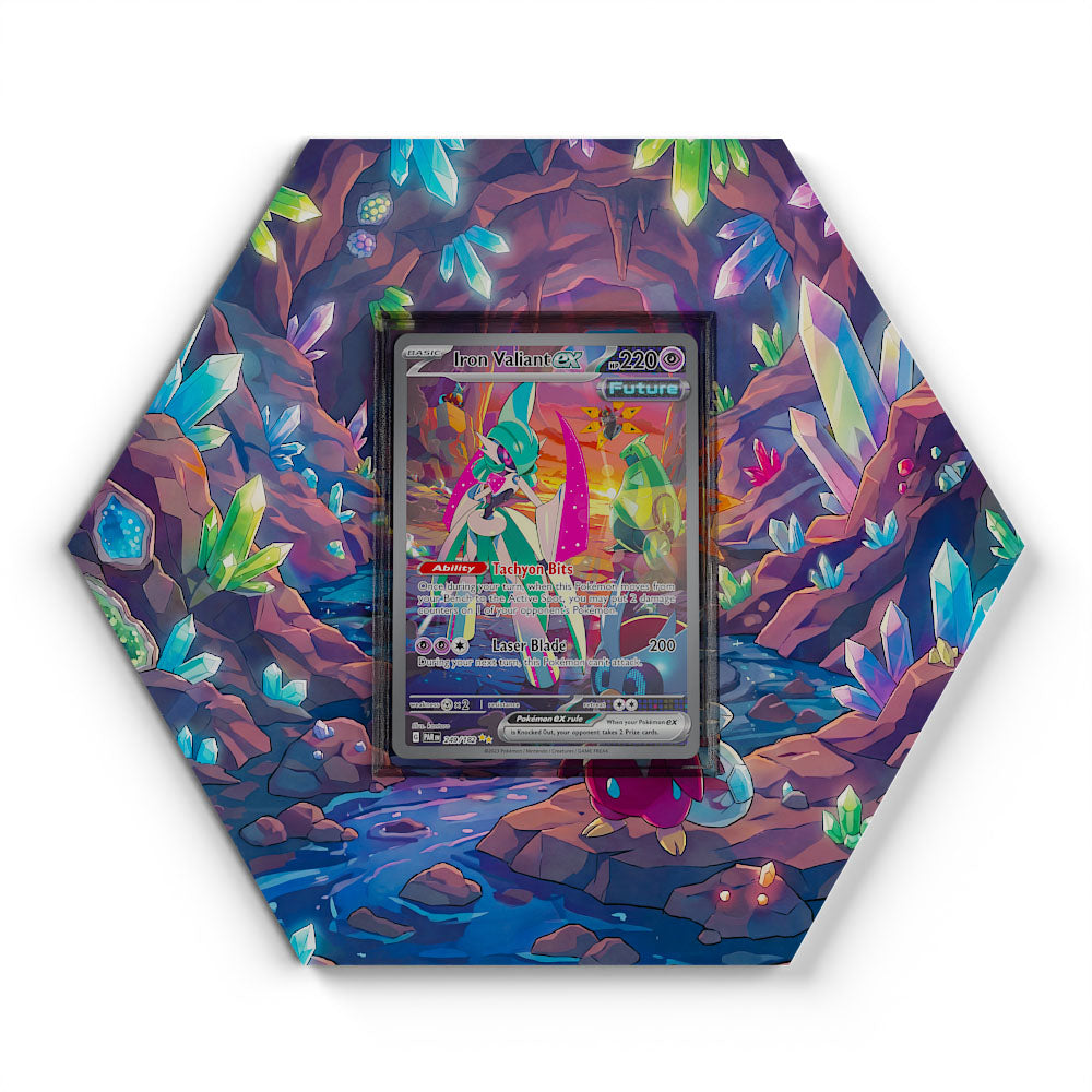 249/182 Iron Valiant EX - Extended Artwork Pokemon Card Display