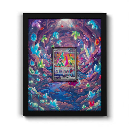 249/182 Iron Valiant EX - Extended Artwork Framed Pokemon Card Display
