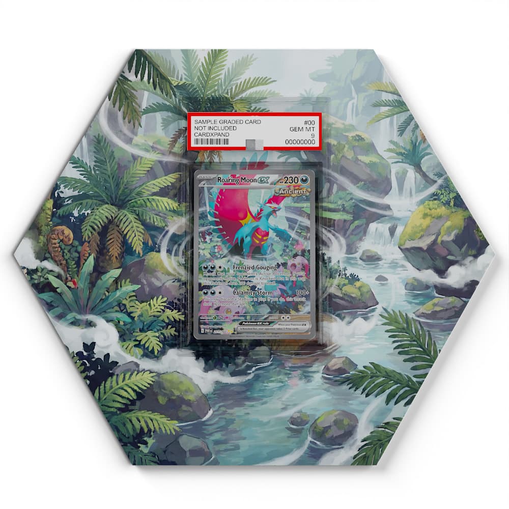 251 Roaring Moon - Extended Artwork Pokemon Card Display
