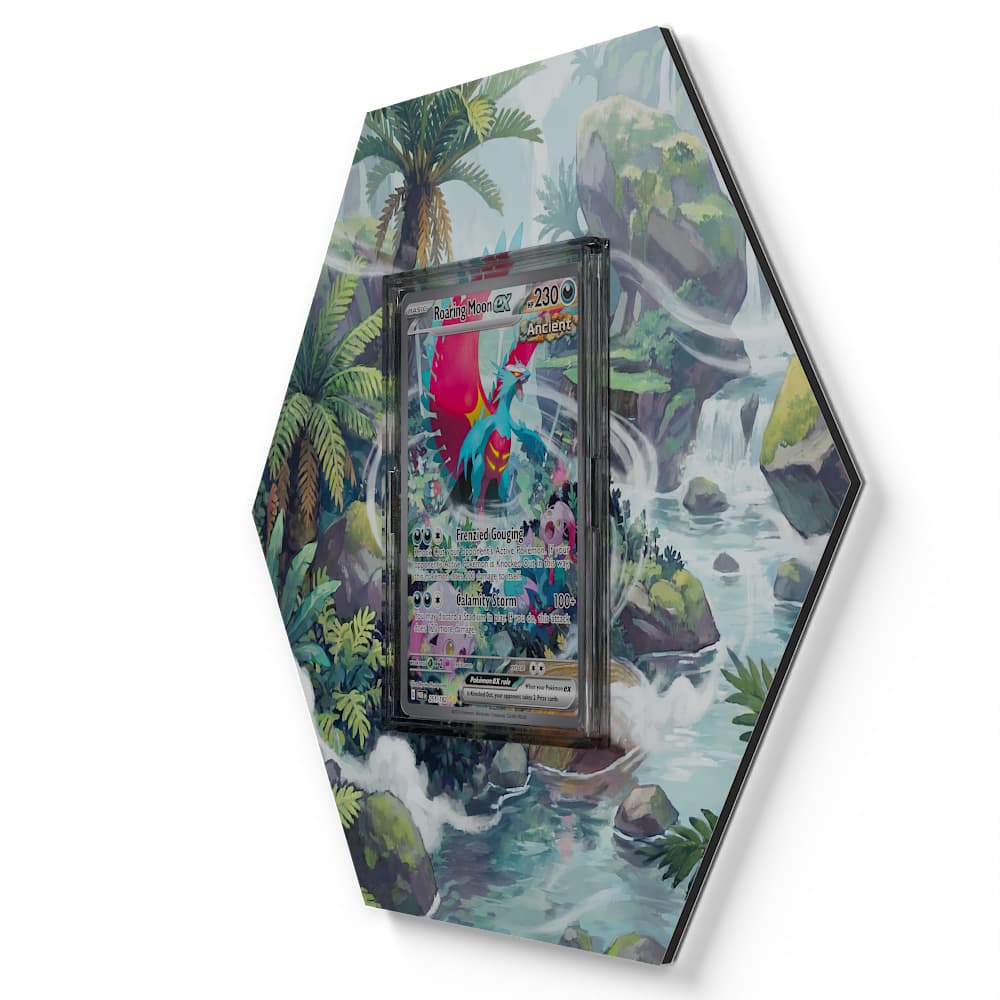 251 Roaring Moon - Extended Artwork Pokemon Card Display