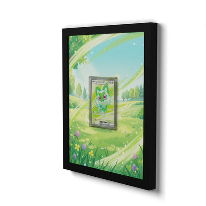 251 Sprigatito EX - Extended Artwork Framed Pokemon Card Display