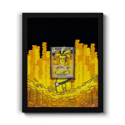 252/182 Gholdengo EX - Extended Artwork Framed Pokemon Card Display