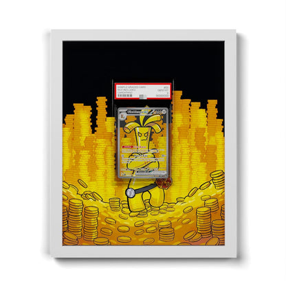 252/182 Gholdengo EX - Extended Artwork Framed Pokemon Card Display
