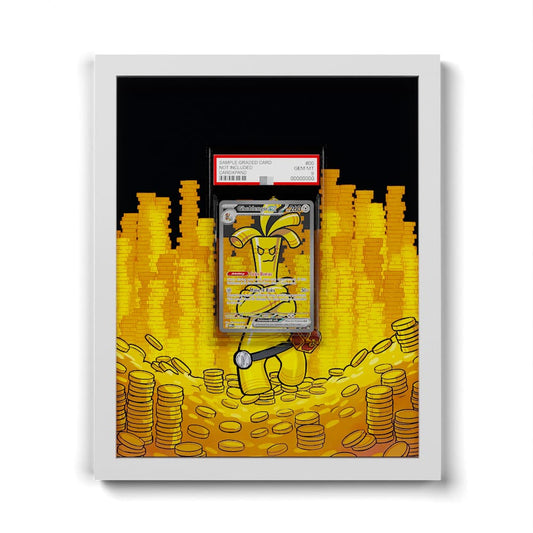 252/182 Gholdengo EX - Extended Artwork Framed Pokemon Card Display