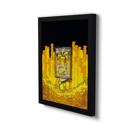 252/182 Gholdengo EX - Extended Artwork Framed Pokemon Card Display