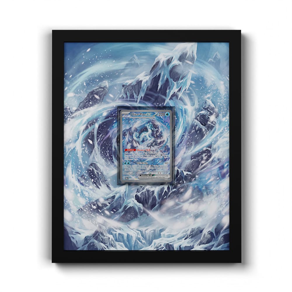 261 Chien-Pao EX - Extended Artwork Framed Pokemon Card Display