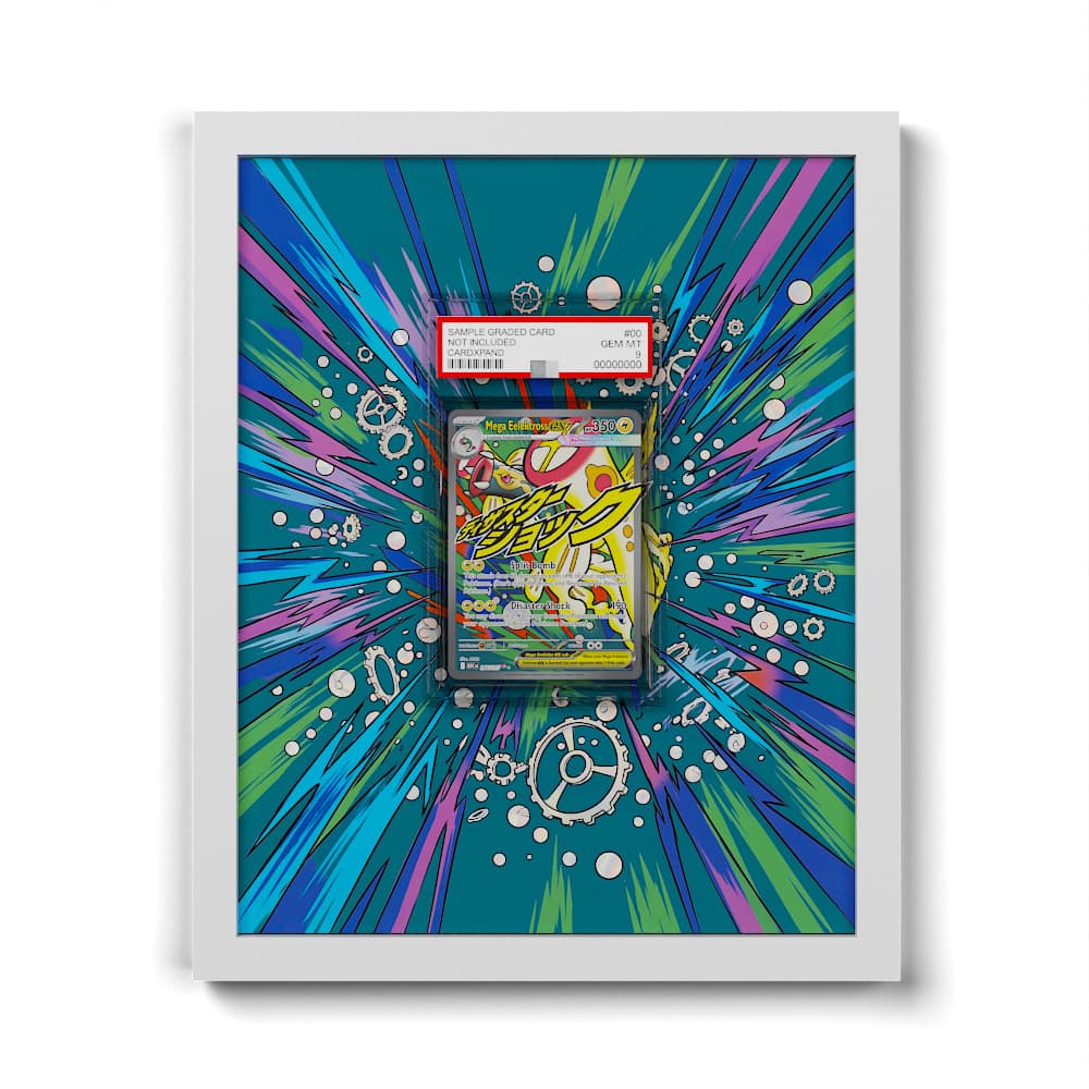 266 Mega Elektross EX - Extended Artwork Framed Pokemon Card Display