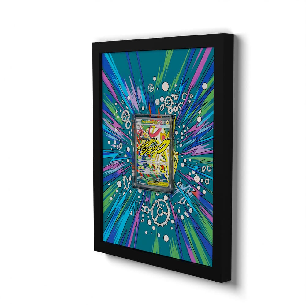 266 Mega Elektross EX - Extended Artwork Framed Pokemon Card Display
