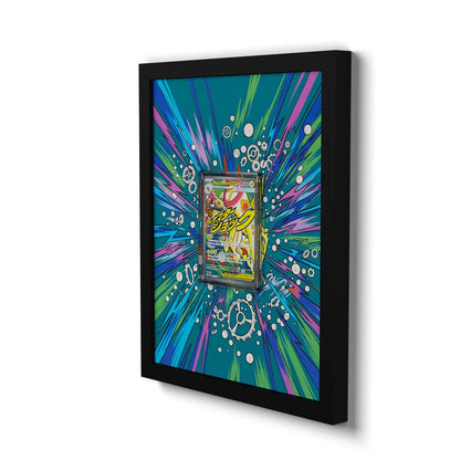 266 Mega Elektross EX - Extended Artwork Framed Pokemon Card Display