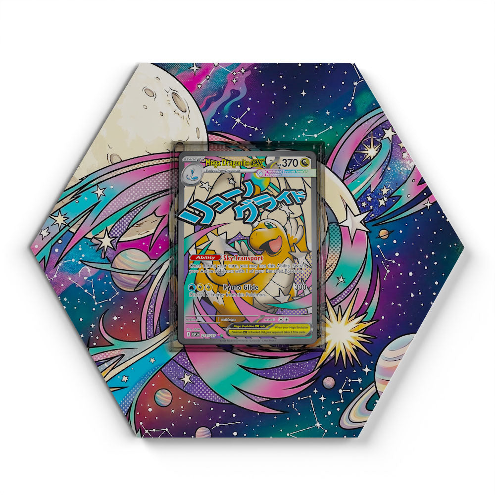 271/217 Mega Dragonite EX - Extended Artwork Pokemon Card Display