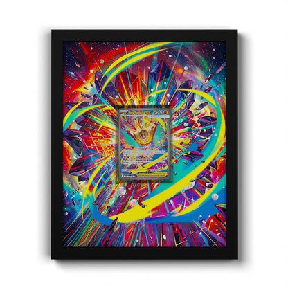 283 Mega Hawlucha EX - Extended Artwork Framed Pokemon Card Display