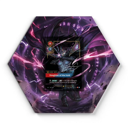 299/298 Daughter of the Void - Extended Artwork Riftbound Card Display