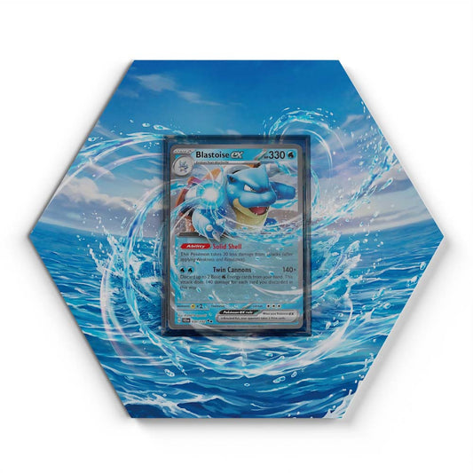 30/142 Blastoise ex - Extended Artwork Pokemon Card Display