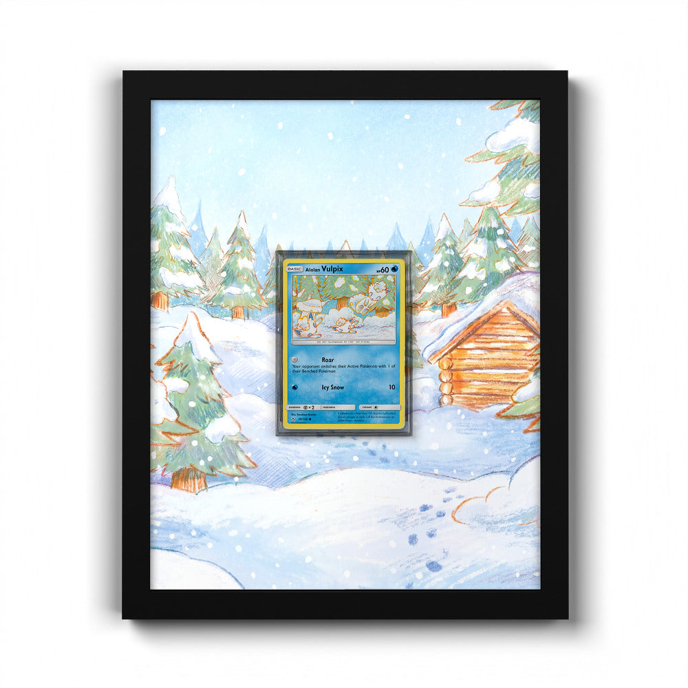 30/156 Alolan Vulpix - Extended Artwork Pokemon Card Frame