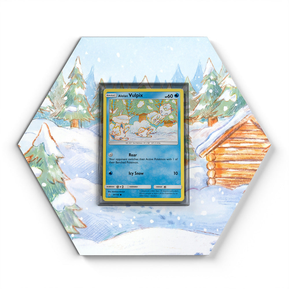 30/156 Alolan Vulpix - Extended Artwork Pokemon Card Display
