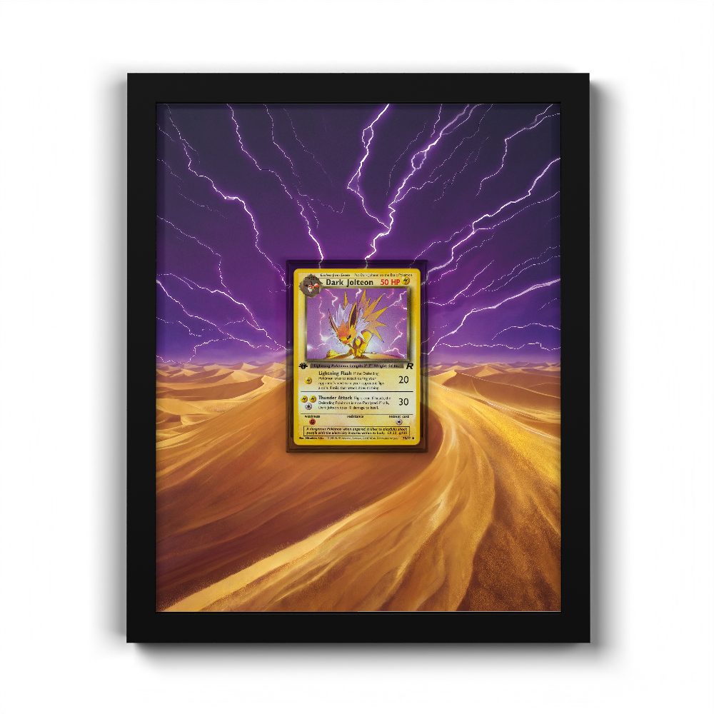 38/82 Dark Jolteon - Extended Artwork Pokemon Card Frame
