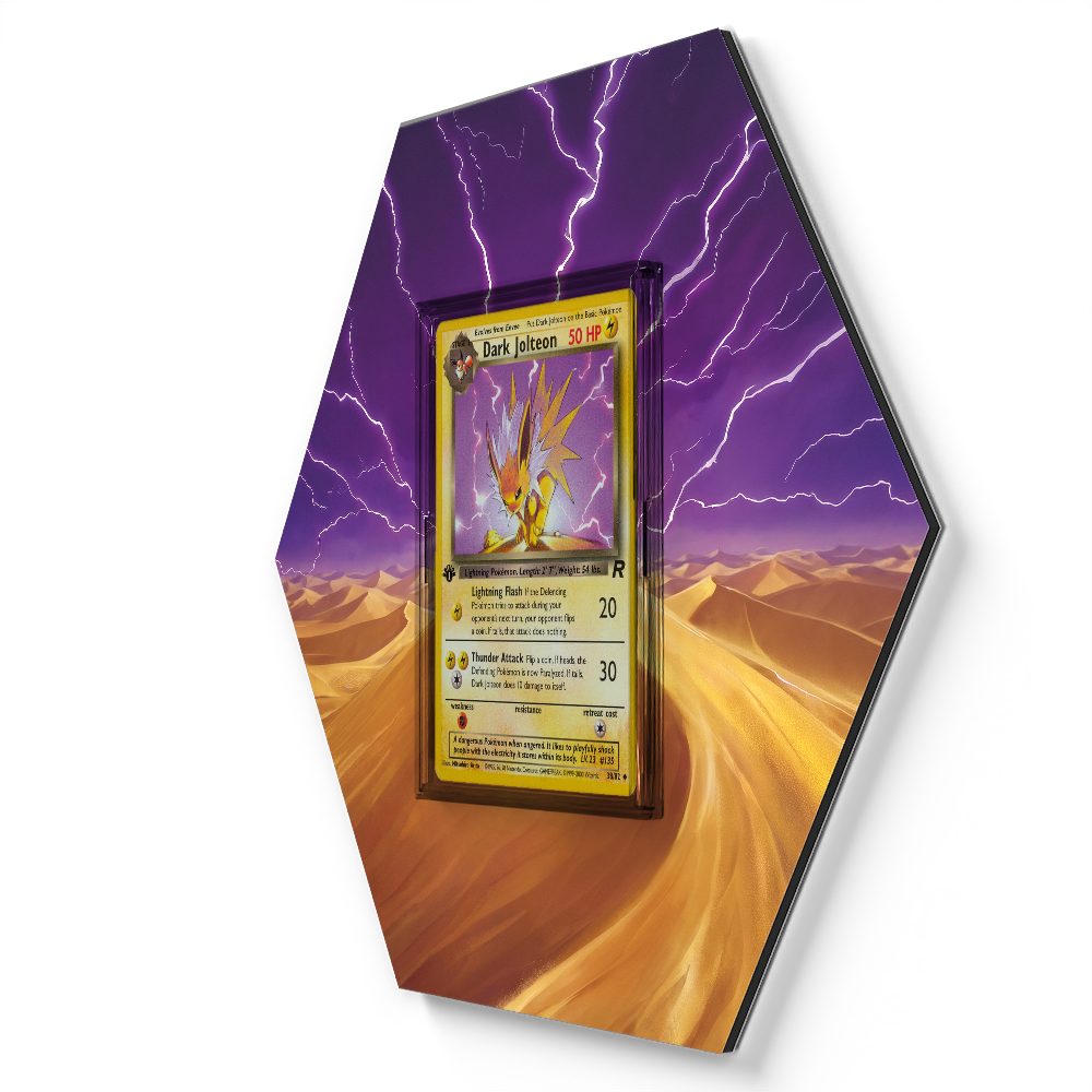 38/82 Dark Jolteon - Extended Artwork Pokemon Card Display