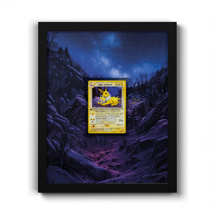 48/105 Light Jolteon - Extended Artwork Pokemon Card Frame