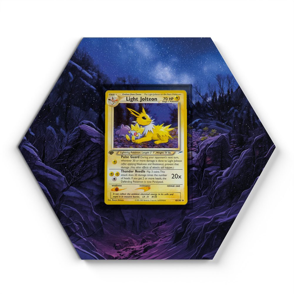 48/105 Light Jolteon - Extended Artwork Pokemon Card Display