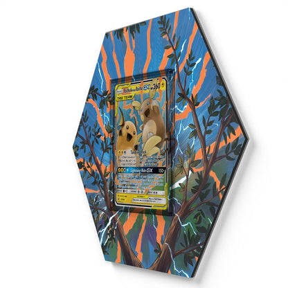 54/236 Raichu & Alolan Raichu GX - Extended Artwork Pokemon Card Display