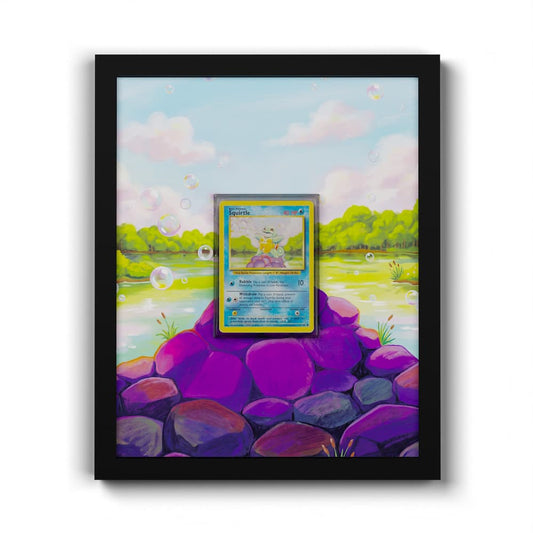 63/102 Squirtle - Extended Artwork Framed Pokemon Card Display