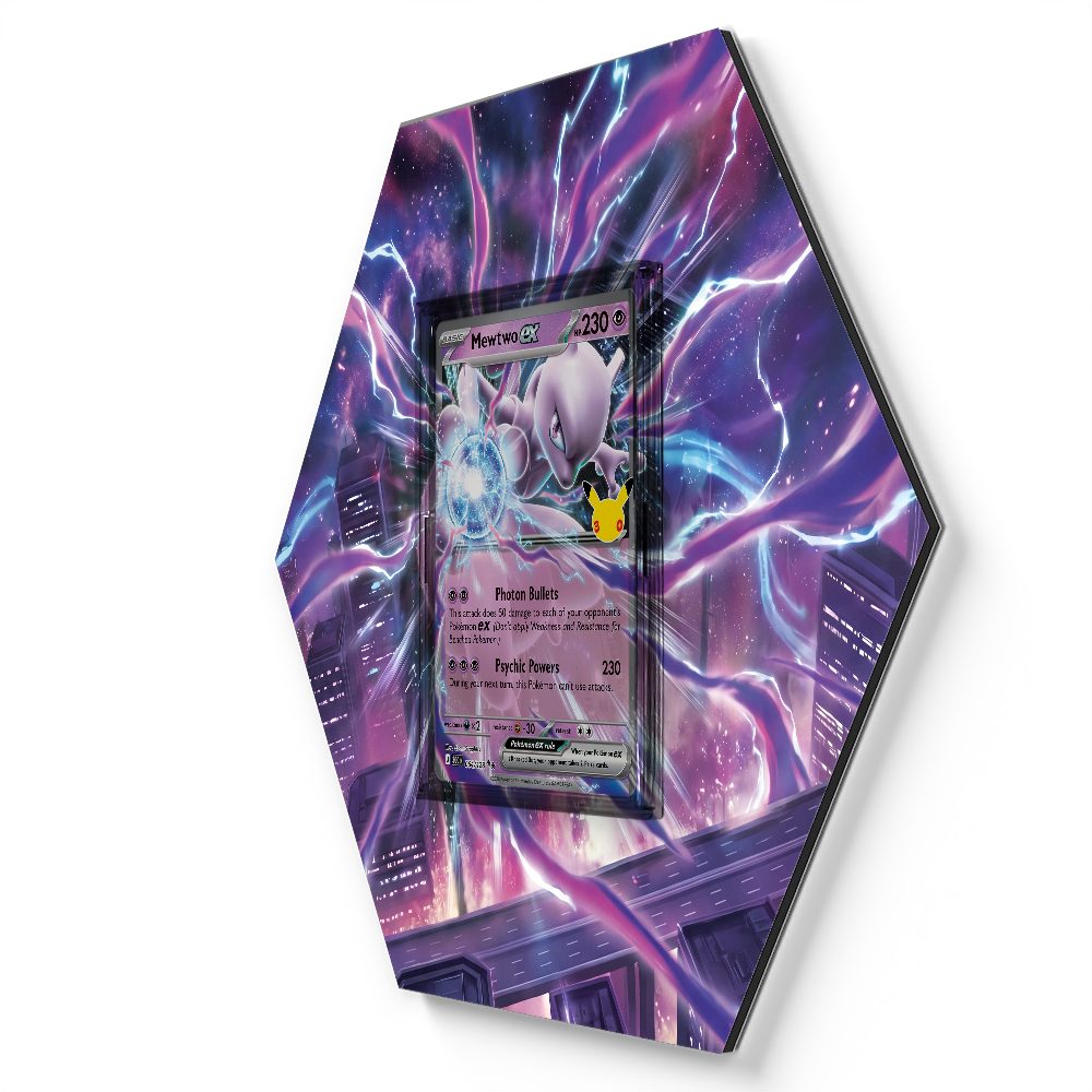64/128 Mewtwo ex - Extended Artwork Pokemon Card Display