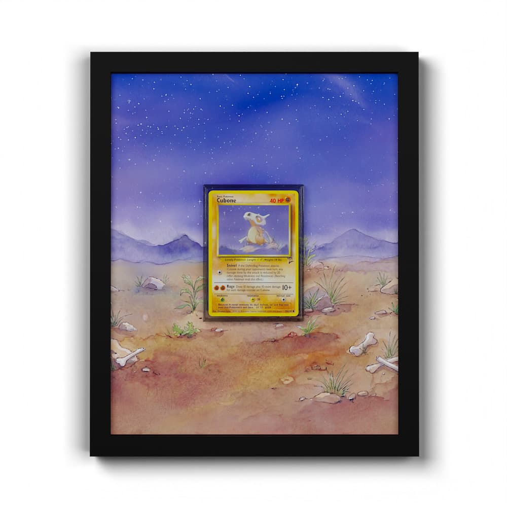 70 Cubone - Extended Artwork Framed Pokemon Card Display