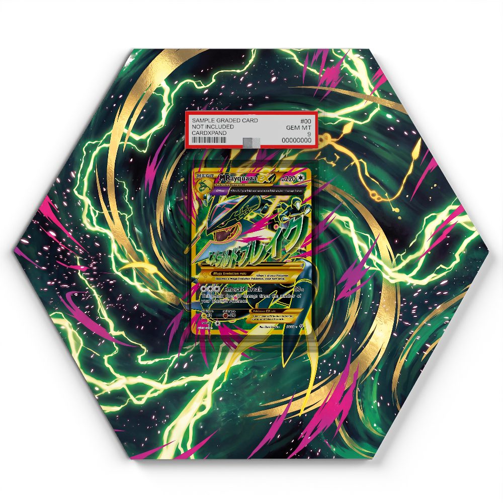 98/98 M Rayquaza EX - Extended Artwork Pokemon Card Display