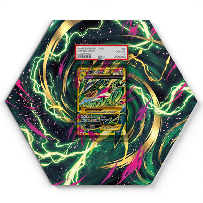 98/98 M Rayquaza EX - Extended Artwork Pokemon Card Display