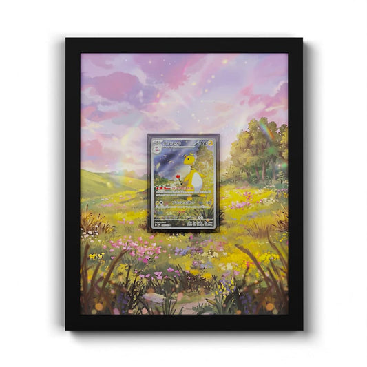 088/083 Ampharos - Extended Artwork Framed Pokemon Card Display