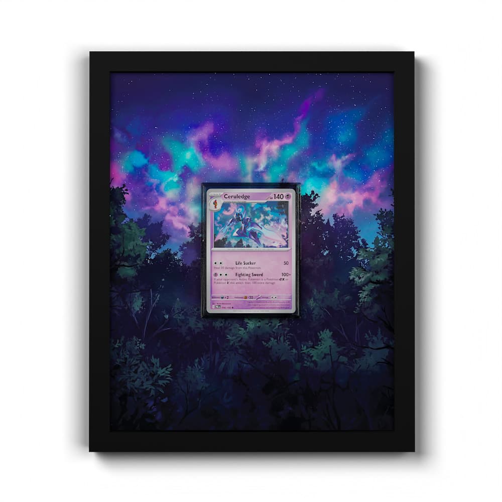 098 Ceruledge - Extended Artwork Framed Pokemon Card Display