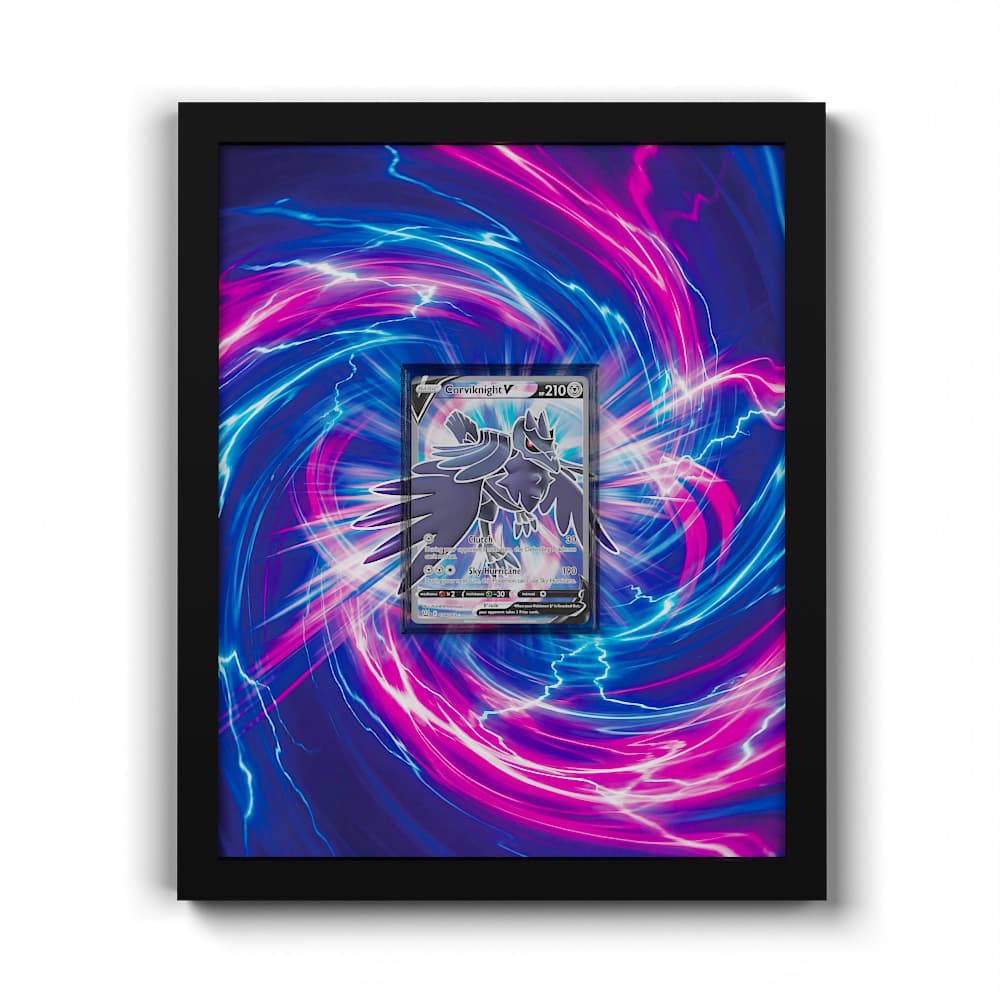 156/163 Corviknight V - Extended Artwork Framed Pokemon Card Display