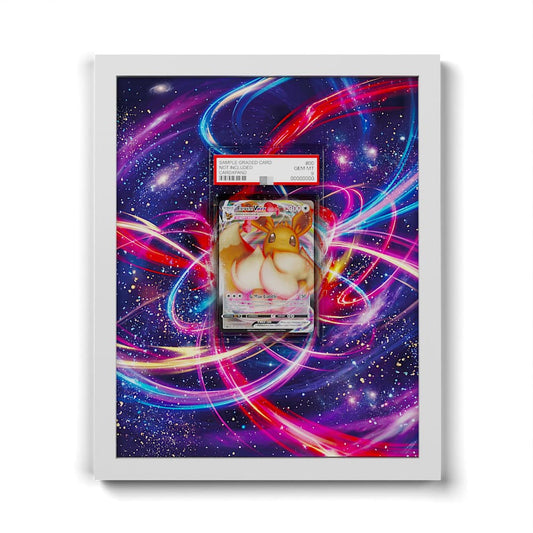 SWSH087 Eevee VMAX - Extended Artwork Framed Pokemon Card Display