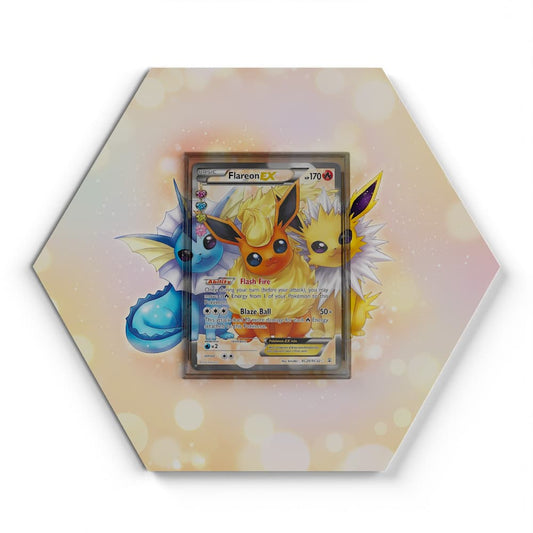 RC28 Flareon EX - Extended Artwork Pokemon Card Display