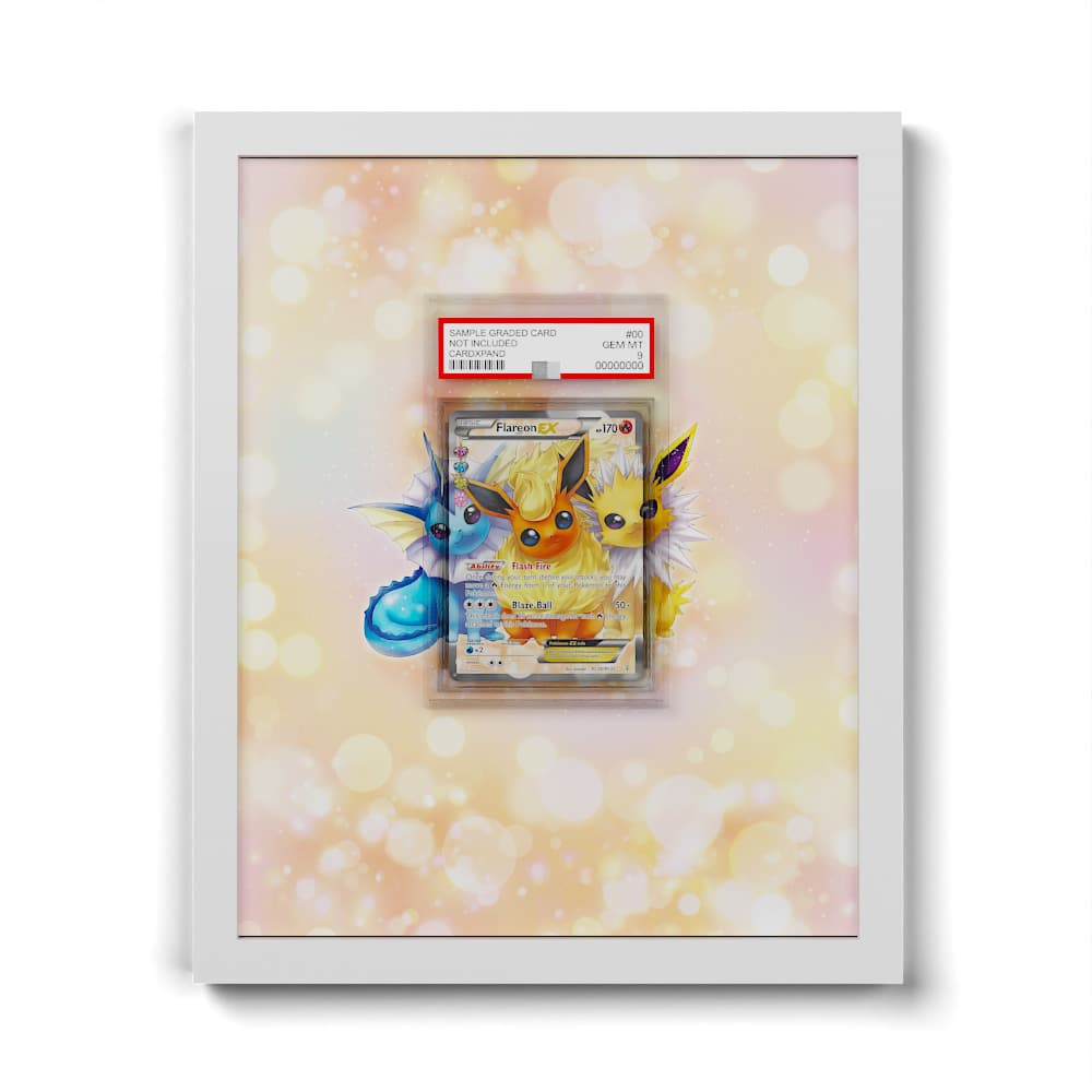 RC28 Flareon EX - Extended Artwork Framed Pokemon Card Display