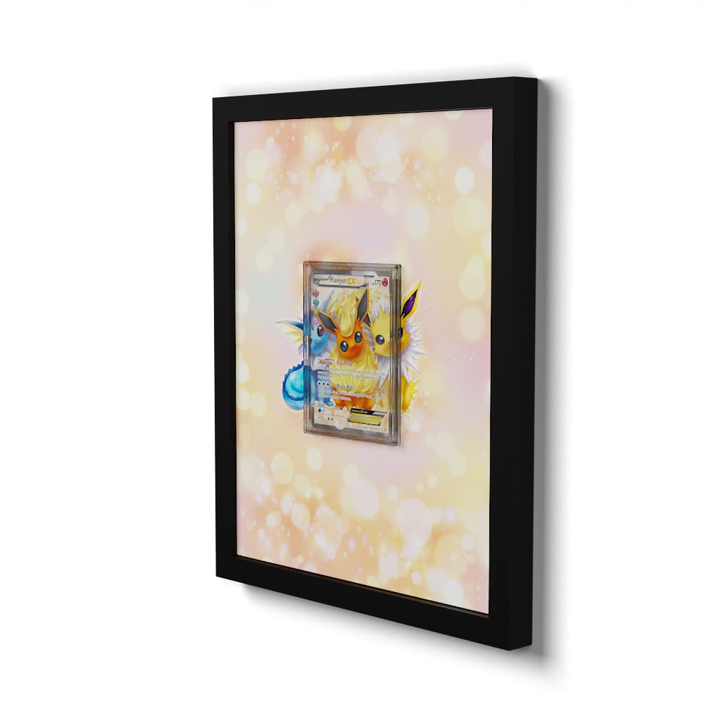 RC28 Flareon EX - Extended Artwork Framed Pokemon Card Display